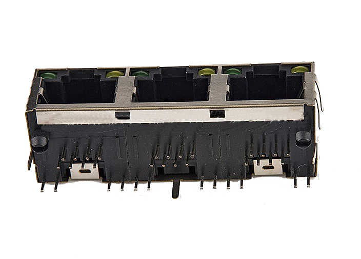 RJ45ジャックEMI 1x3p