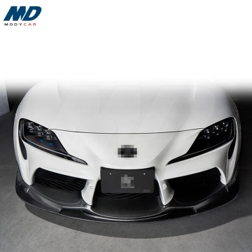 ลิปด้านหน้าคาร์บอนไฟเบอร์ออกแบบ 3 มิติสำหรับ 2019-2020 Toyota Supra A90