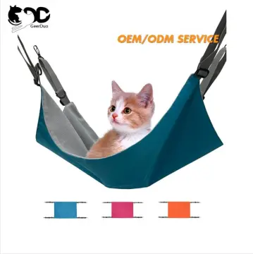 Modern Reversible Pet Cage Hammock Swing with Adjustable Straps for Comfortable Cat Hanging Bed