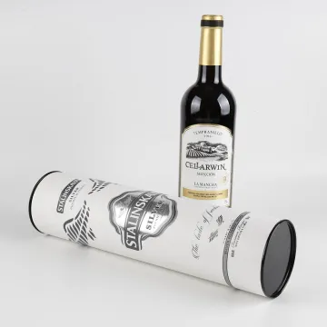 Cardboard Tube Packaging Personalised Red Wine Gift Box