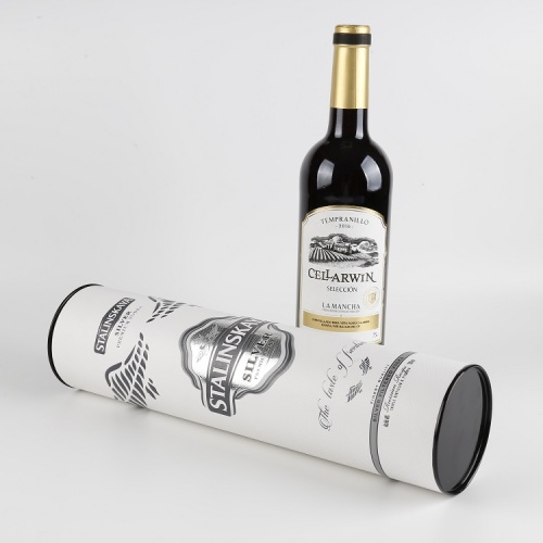 Cardboard Tube Packaging Personalised Red Wine Gift Box
