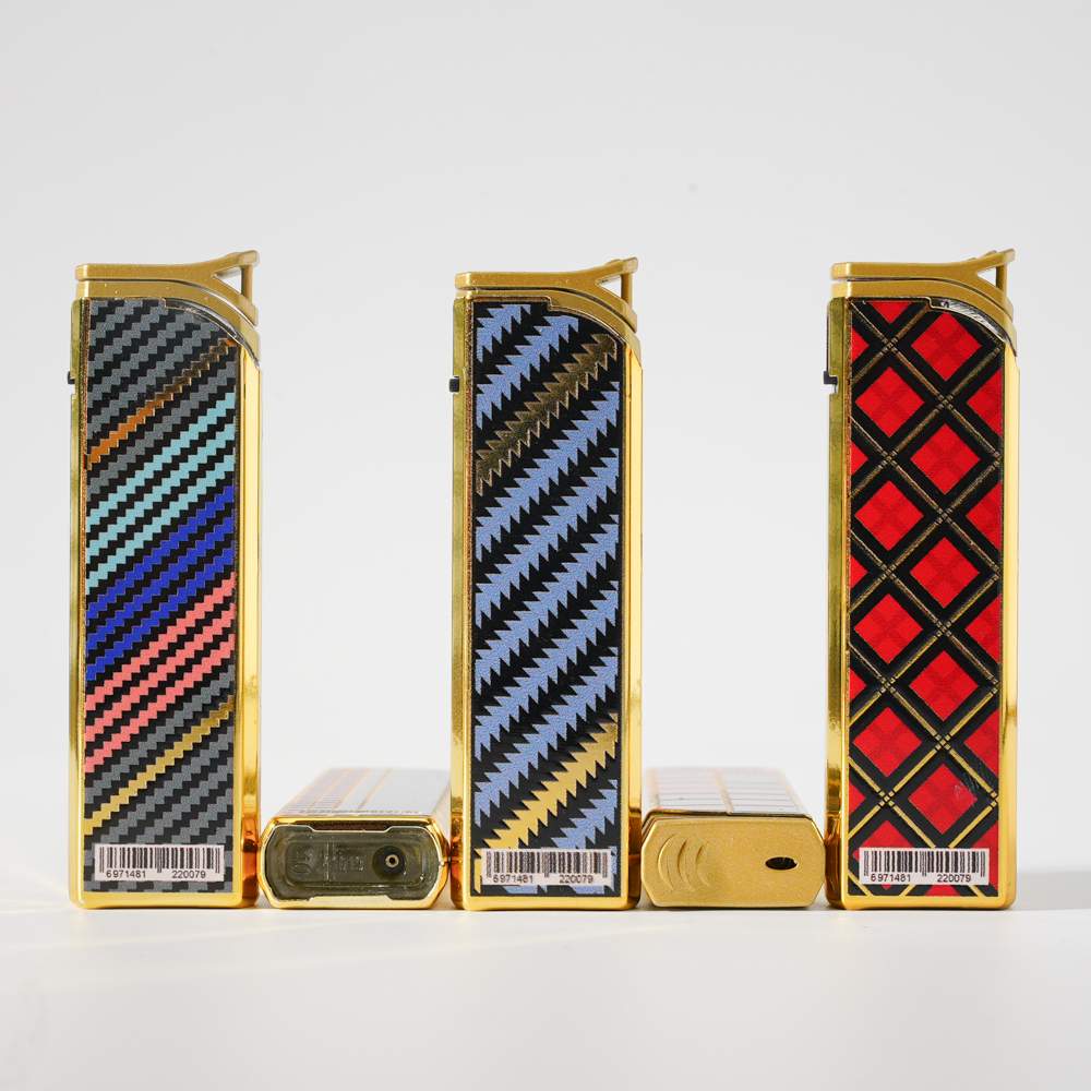 Angled Ignition Cool Lighter with Metal Cover