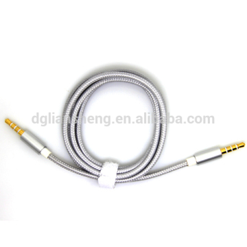 Audio optical fiber cable braided audio cable metal plug