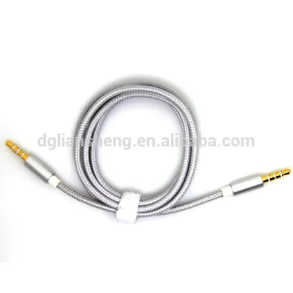 Audio optical fiber cable braided audio cable metal plug