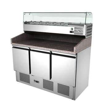 Professional Stainless Steel Pizza Prep Table/Refrigerator