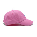 Roze Wash Cotton Dad -hoed met borduurlogo
