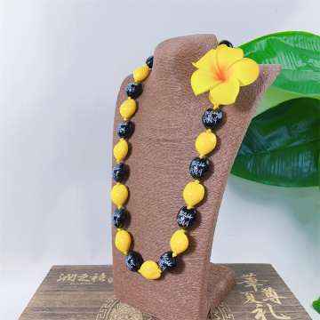 Popular Color Acrylic Kukui Nut School Graduation Lei