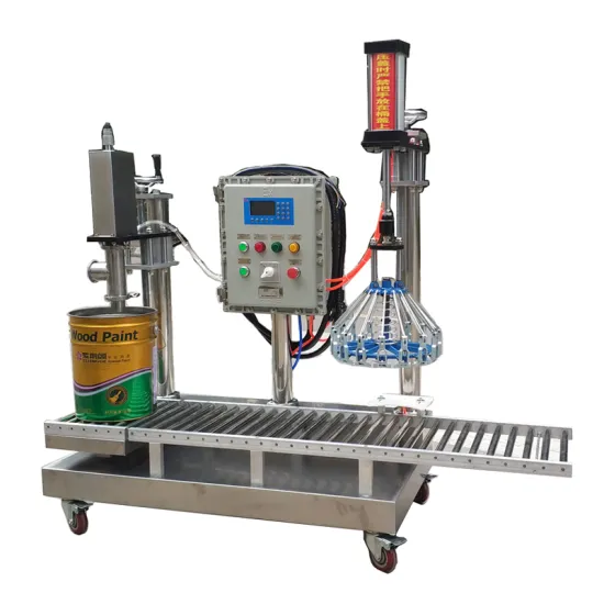 Automatic 5-25L Bucket Bottle Liquid Filling Machine for Paint Manufacturing