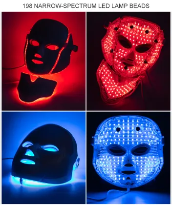 Led face mask led light therapy mask