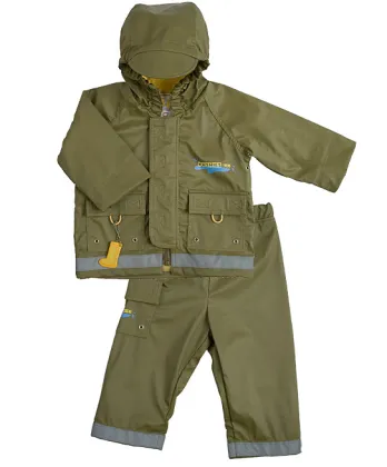 Children Waterproof PU Rain Suits For Boys