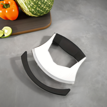 Cutter di bilanciere per pizza in acciaio inossidabile - erba multiuso, verdure, noci e formaggio per la cottura e l'uso della cucina