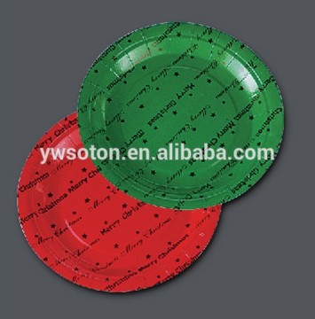 Colors Coated Eco-friendly Home Dinnerware Disposable Paper Plate Tableware Home And Garden