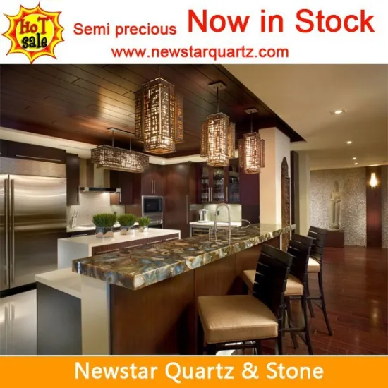 Gemstone Natural Agate Geode Carving Slab for Decoration