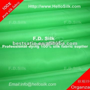 F.D.Dyed raw silk gauze product