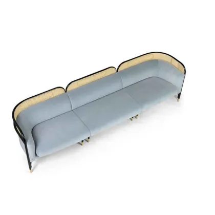 Modern Luxury Hotel Furniture: Rattan Sofa Sets for Commercial Interiors
