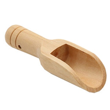 Mini Wooden Scoops Bath Salt Powder Spoon Bath Shower SPA Tool Bath Salts Candy Laundry Detergent Powder Spoon 1pc