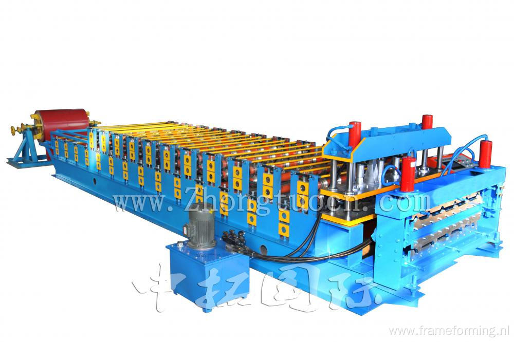 Double Deck Corrugated Roof Sheet Making Machine