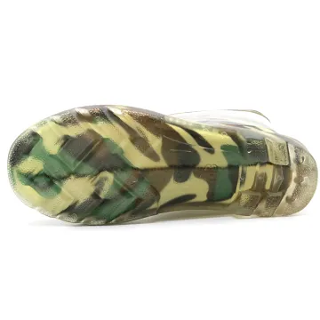 Camouflage non safety PVC glitter rain boots