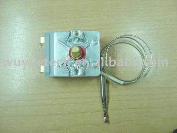 Capillary thermostat for water heater and deep friers