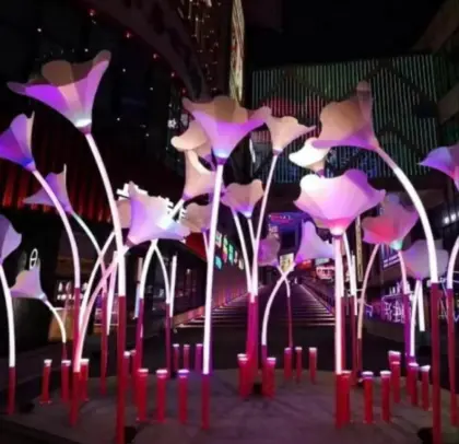 LED Morning Glory Shaped Light