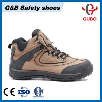 new China Cheap High Quality Dual Density PU Sole Red Lining Cowhide Leather Work Shoe