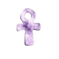 Lepidolite Ankh Pendant (20x30mm) Handmade Craved for DIY Making Jewelry