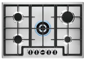 Gas Hobs Zanussi UK Built-in 5 Rings