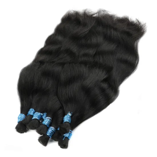 100% Human Braiding Hair Bulk Machine Made Remy Straight No Weft Bundles Natural Braiding Hair Extensions