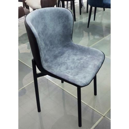 New Modern Luxury Furniture Dining Chair Metal Frame Upholstered Fabric Dining Chair Manufactory