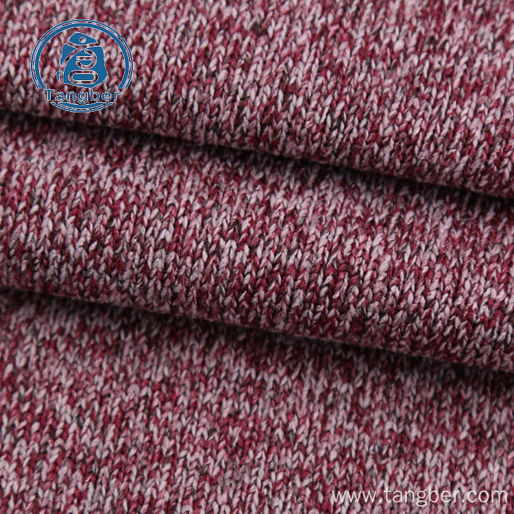 warm fleece 100% polyester sweater knit fabric