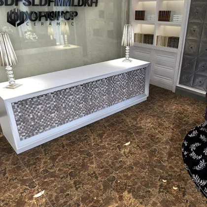 Marble-Look Porcelain and Ceramics Luxury Tiles for Bathroom Flooring and Walls