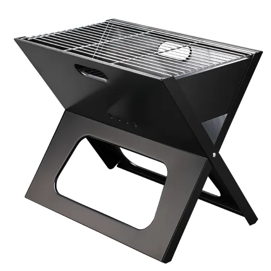 Portable Mini Foldable Stainless Steel X-Shape Outdoor Camping Barbecue Grill