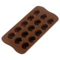 Green Brown Jelly Ice Cube Chocolate Candy Non-stick Tray