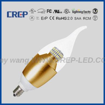 UL,CUL 6W e17 led bulb DIMMABLE 40W equiv.