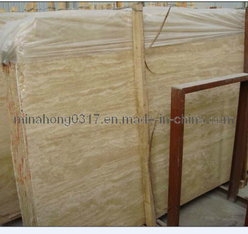 Light Beige, Cream, Yellowe, Brown Travertine Slabs