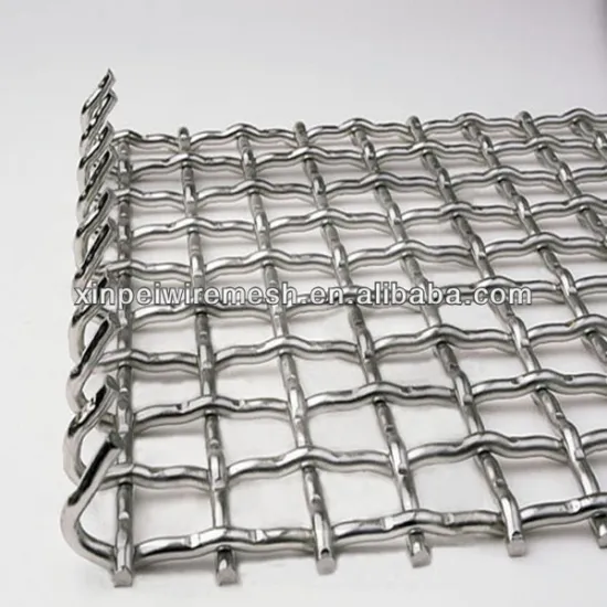 8*8mesh,10*10mesh Strong Structure Heavy Duty Brass Stainless Steel Crimped Wire Mesh For Screen In Mining