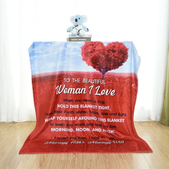 Flannel fleece Blanket to My daughter Gift Form Mom Christmas Birthday Soft Blanket