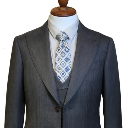 High End Italian Fabric Banker Suit Collection