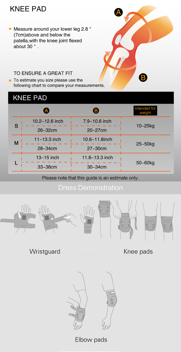 Knee Elbow Pads Wrist Protective Gear