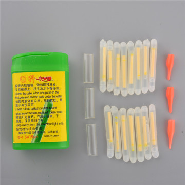 YOUME 15Pcs 4.5x36mm Fishing Fluorescent Light Stick Lights for Night Fishing