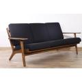Réplica de sofá de tecido GE290 Hans Wegner Plank