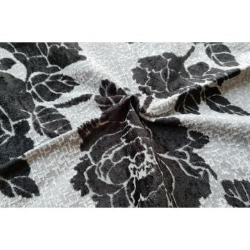 Kanepe Jacquard Döşeme Kumaşı için Örme Polyester Çiçek