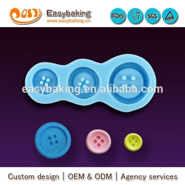 Different size custom button silicone mold for fondant