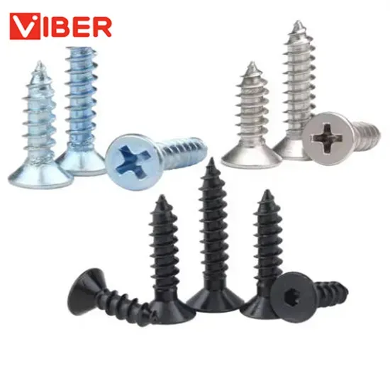 Self-Tapping Stainless Steel 304/316 CSK Flat Head Screw for Wood and Chipboard