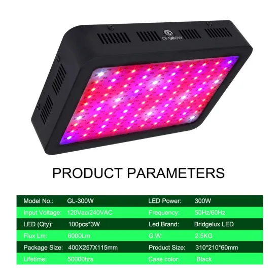 LED Grow Light 300w Plant Greenhouse Lights Full Specturm led Growing for Garden Indoor Flowering