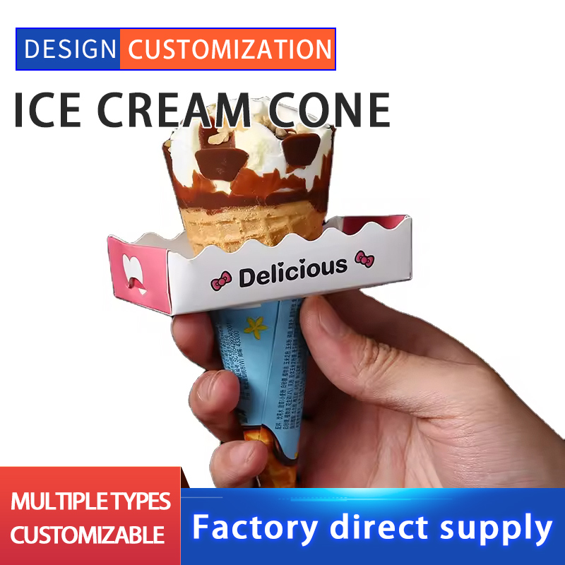 Custom rectangular drip-proof ice cream cartons
