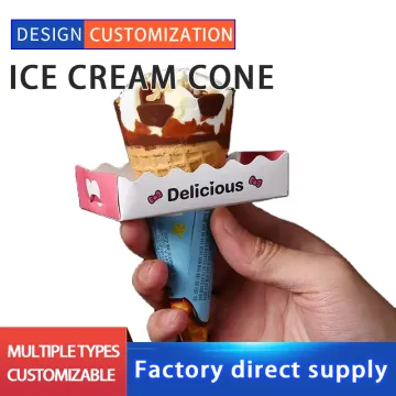 Custom rectangular drip-proof ice cream cartons
