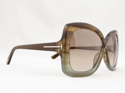Tortoisesh Beige Double Color Frame Ladies Tom Ford Prescription Sunglasses Tf 0227 86j