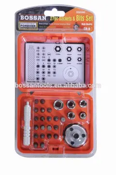 27pcs mini socket and screwdriver bit set