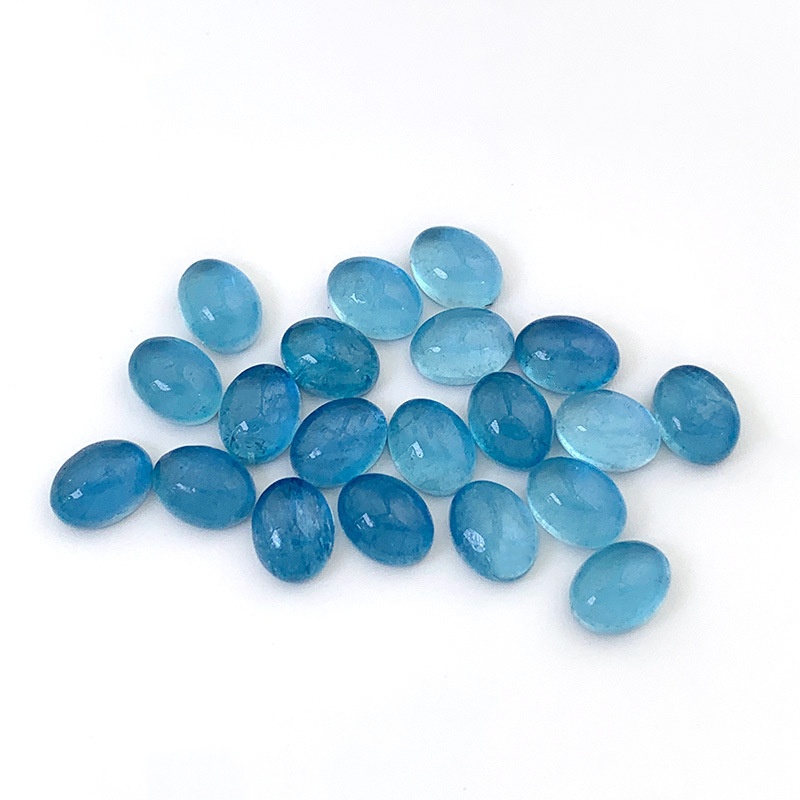 Clean Aquamarine oval Shape cutting